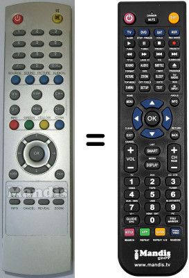 Télécommande équivalente Airis WHV15453