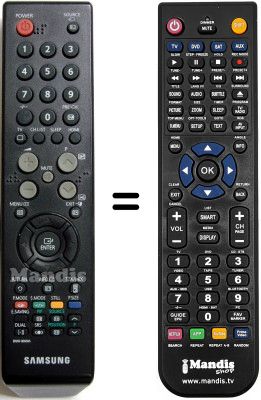 T&eacute;l&eacute;commande &eacute;quivalente Samsung SEC0641