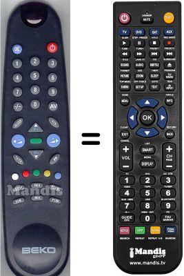 T&eacute;l&eacute;commande &eacute;quivalente WHV5372