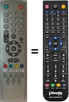 Télécommande équivalente Belson WHV15308