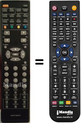 Télécommande équivalente TC09XGIT-7