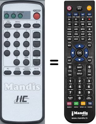 T&eacute;l&eacute;commande &eacute;quivalente WHV15232