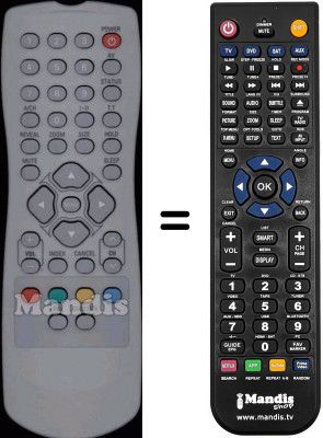 Télécommande équivalente Goodmans SEC15383