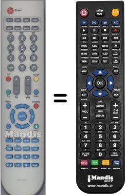 T&eacute;l&eacute;commande &eacute;quivalente WHV14447