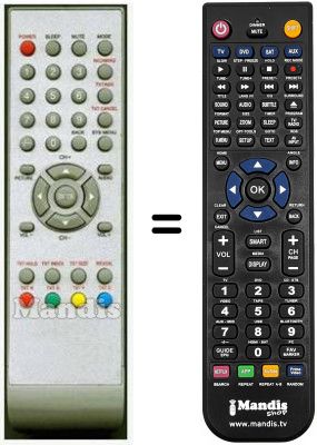 Télécommande équivalente WHV3936