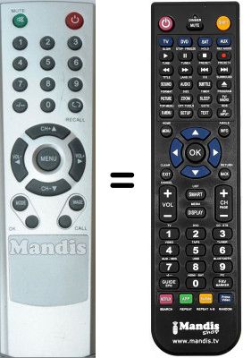 T&eacute;l&eacute;commande &eacute;quivalente WHV14495