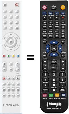 T&eacute;l&eacute;commande &eacute;quivalente WHV12412