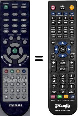 T&eacute;l&eacute;commande &eacute;quivalente Mirai SEC15209