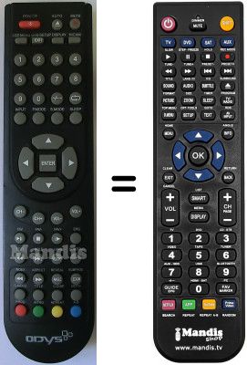 Télécommande équivalente Odys SEC14486