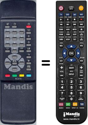 Télécommande équivalente WHV5182