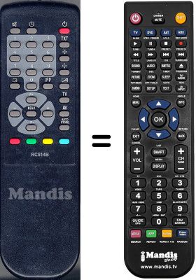 Télécommande équivalente WHV3531