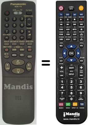 Télécommande équivalente Panasonic SEC2771