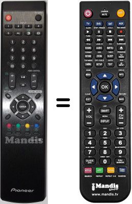 Télécommande équivalente Pioneer WHV15635