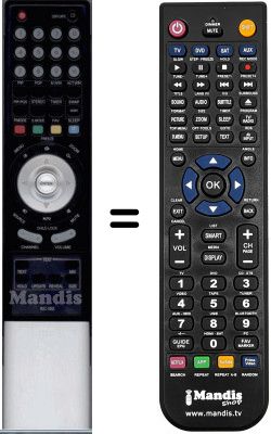 Télécommande équivalente WHV3975