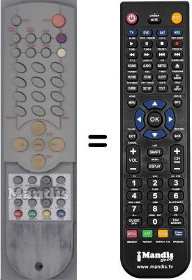 Télécommande équivalente WHV14396