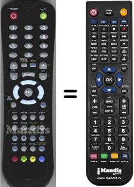 T&eacute;l&eacute;commande &eacute;quivalente WHV14528