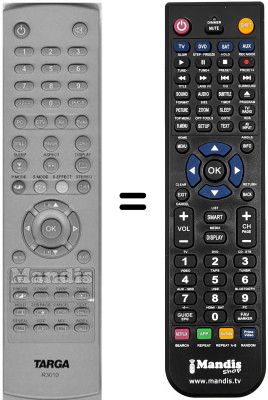 T&eacute;l&eacute;commande &eacute;quivalente Targa WHV3444