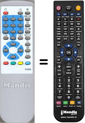 T&eacute;l&eacute;commande &eacute;quivalente WHV3384