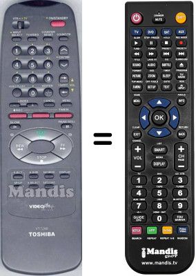 Télécommande équivalente Toshiba WHV15218