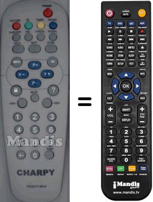 T&eacute;l&eacute;commande &eacute;quivalente WHV15624