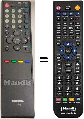 T&eacute;l&eacute;commande &eacute;quivalente Toshiba SEC14266