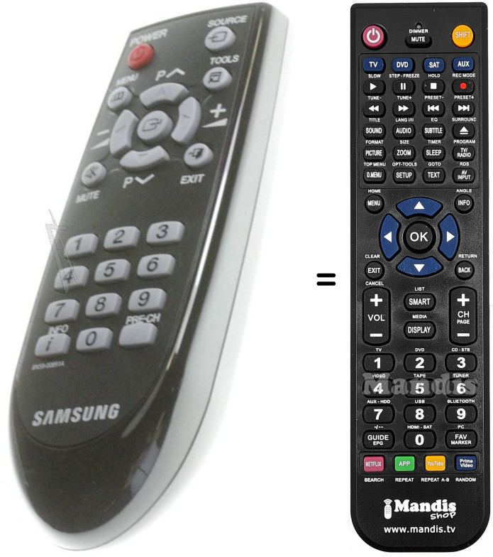 T&eacute;l&eacute;commande &eacute;quivalente BN5900891A