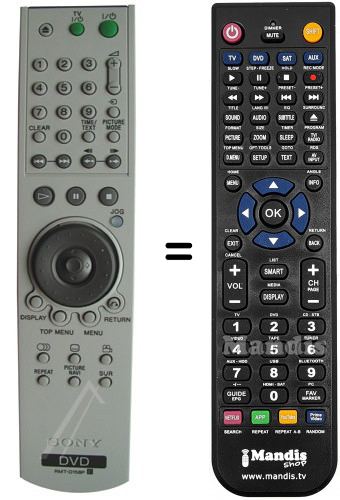 Télécommande équivalente RMT-D158P