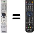 Télécommande équivalente Sony RM-ADP009