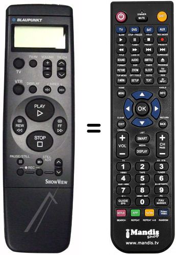 Télécommande équivalente VEQ1560